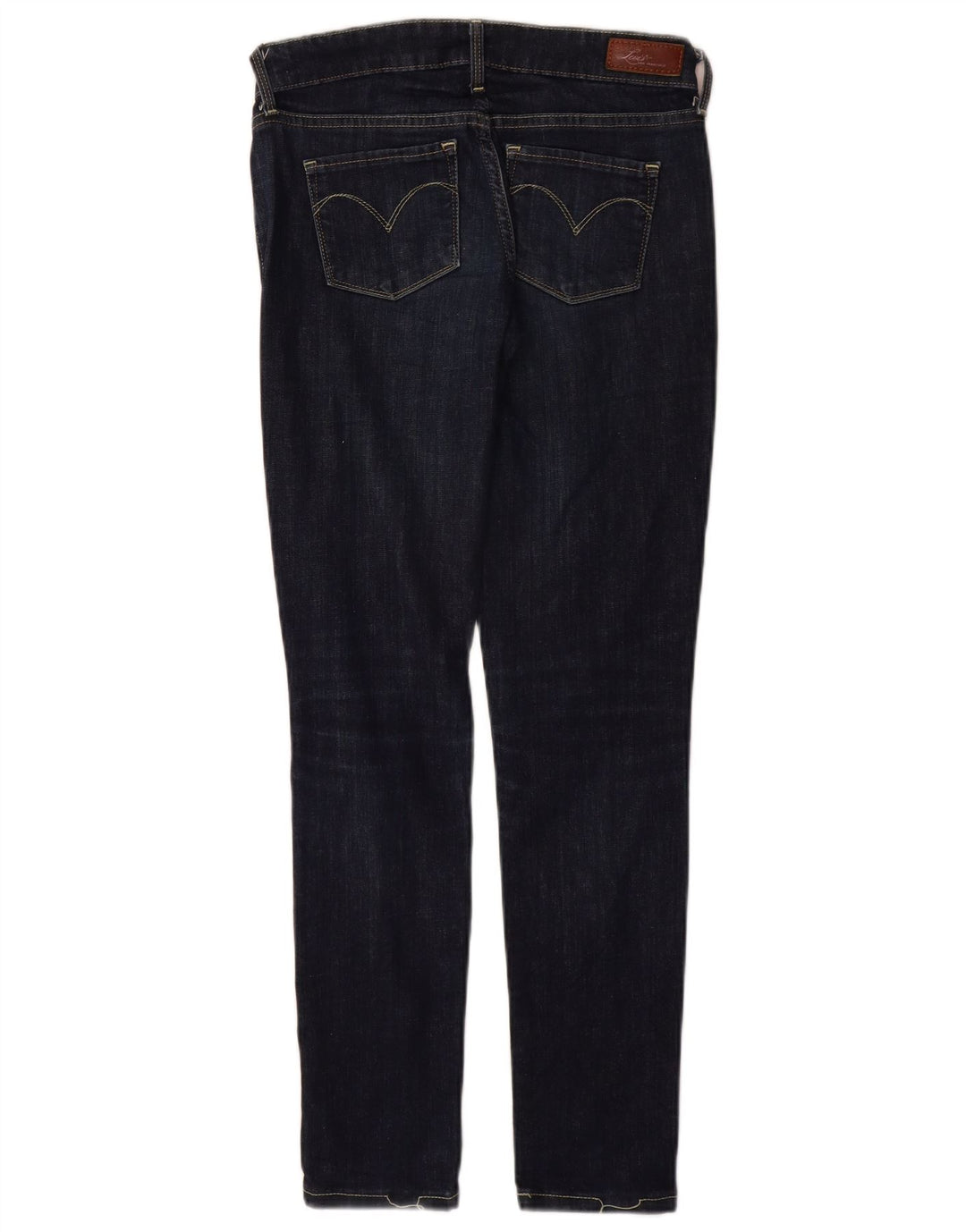 LEVI'S Jeans skinny da donna a vita moderna con curva leggera W26 L29 Blu navy