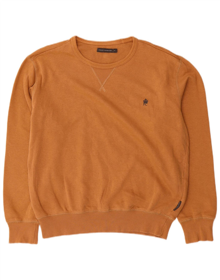 Felpa da uomo French Connection Maglione in cotone marrone medio