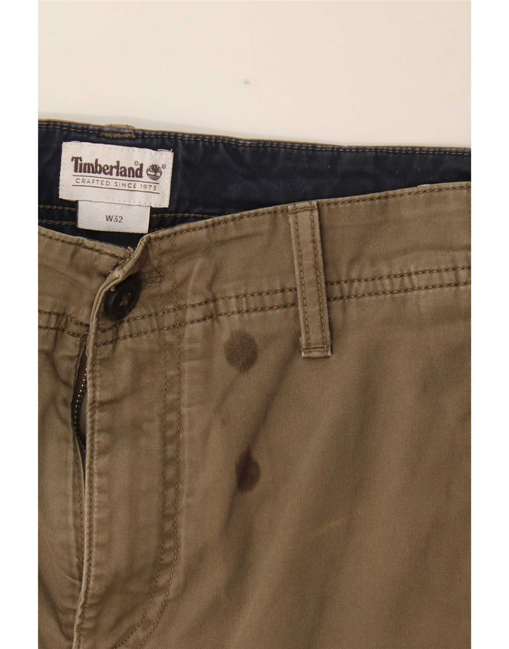 Pantaloncini cargo da uomo Timberland W32 cotone kaki medio