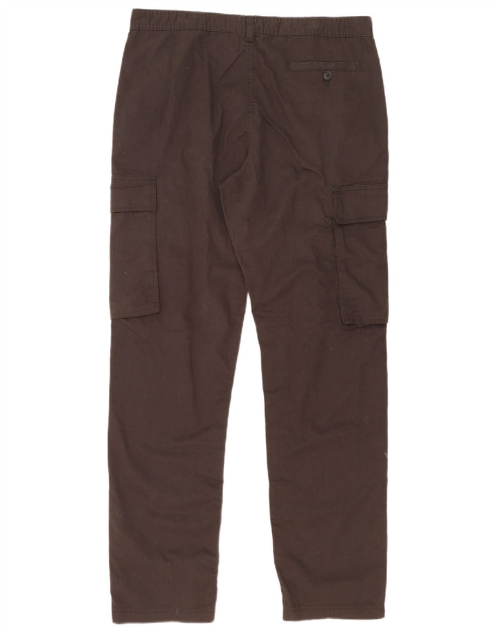 Pantaloni cargo dritti da uomo French Connection W34 L33 in cotone grigio