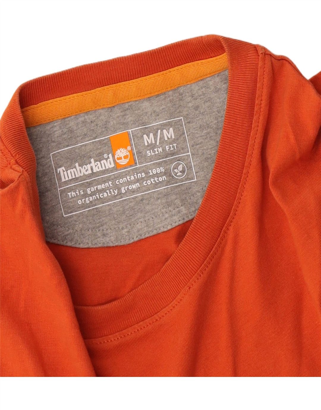 T-shirt da uomo slim fit Timberland Top in cotone arancione medio