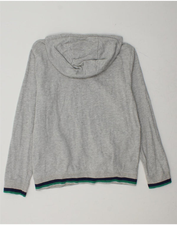 GUESS Felpa con cappuccio grafica da uomo grande in cotone grigio
