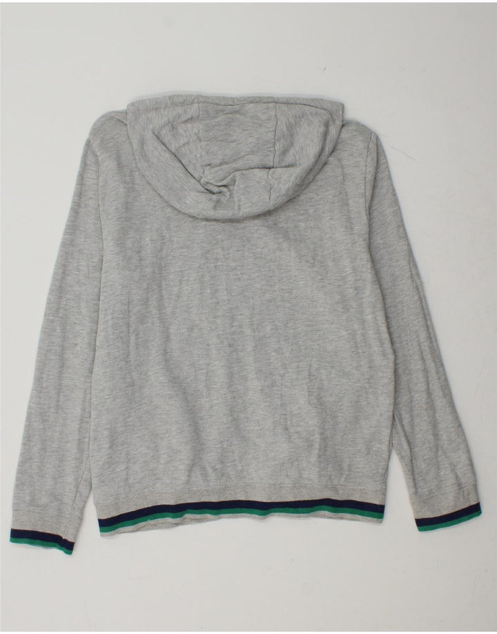 GUESS Felpa con cappuccio grafica da uomo grande in cotone grigio