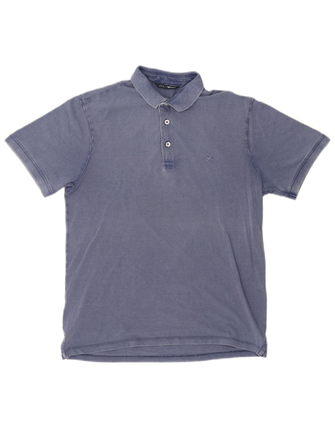 Polo Uomo Gas Cotone Blu Medio