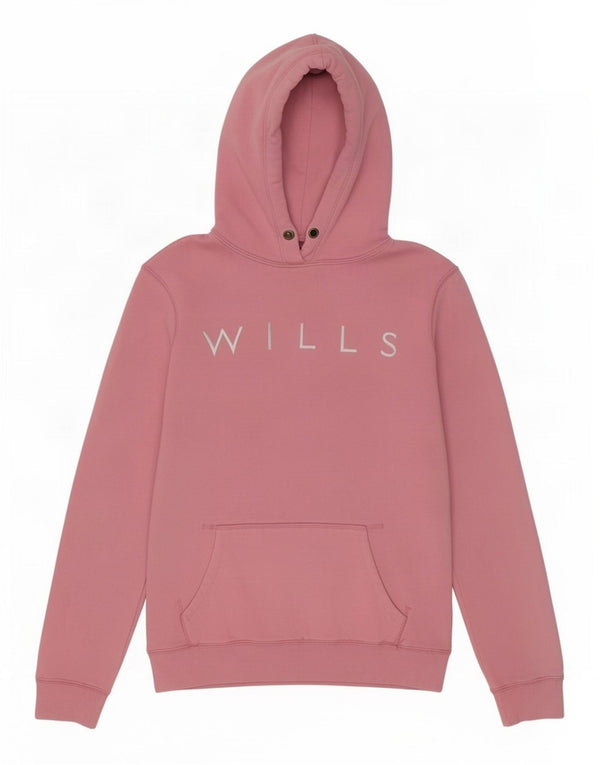 Maglione con cappuccio grafico da donna Jack Wills UK 8 piccolo cotone rosa