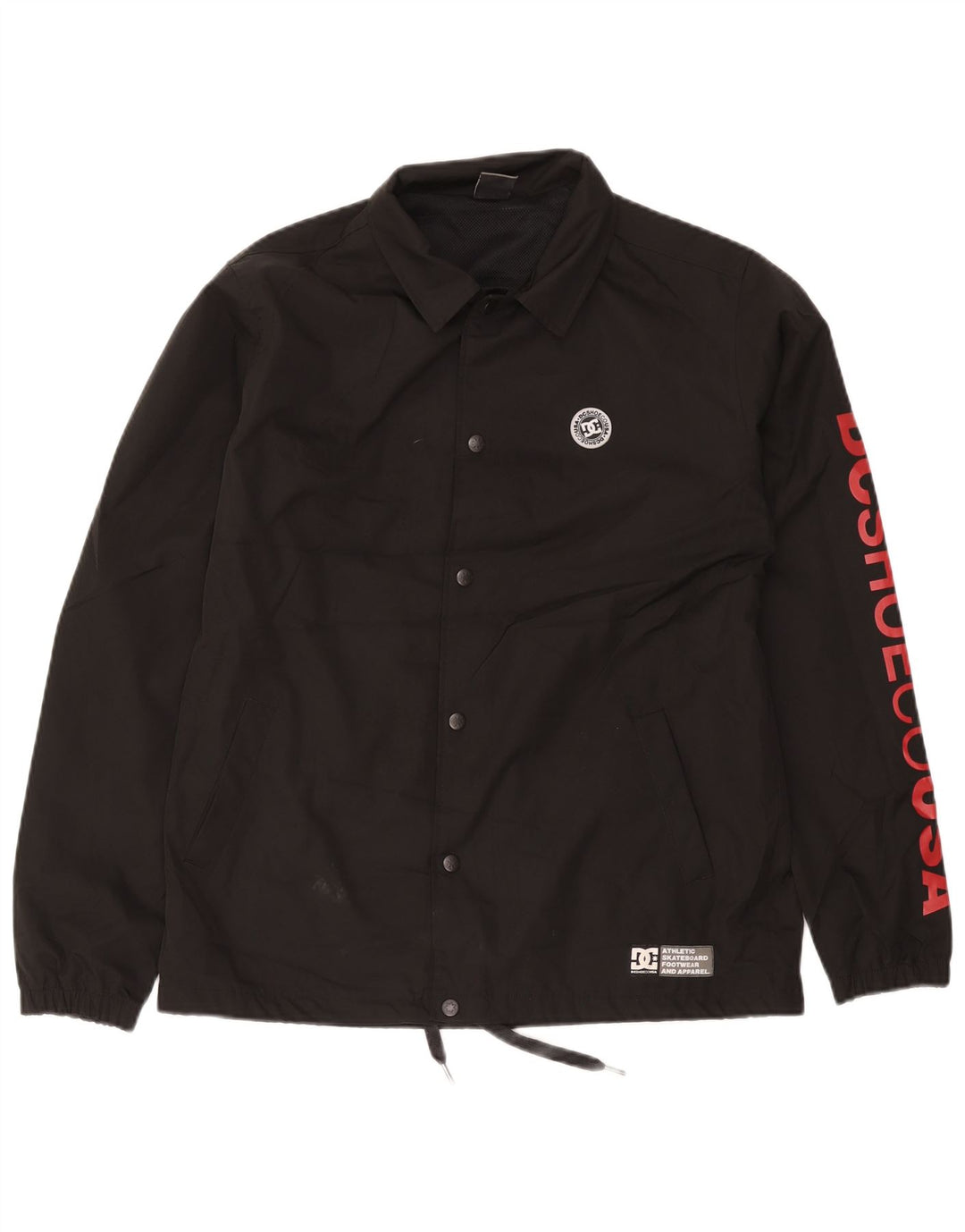 Giacca antipioggia grafica da uomo DC UK 38 poliestere nero medio