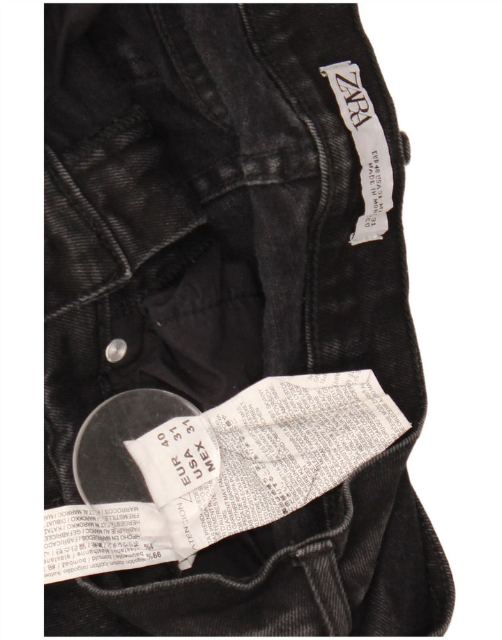 Jeans skinny da uomo Zara EU 40 medio W30 L30 cotone nero