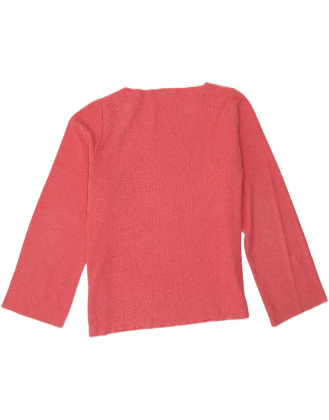Top Zara da donna oversize a maniche lunghe UK 16 grande cotone rosa