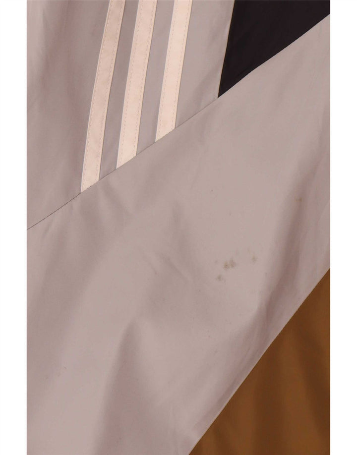 Adidas - Tuta da uomo con grafica pullover, top grande, multicolore, color block