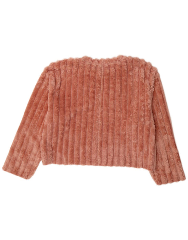 Maglione in pile da donna Zara vestibilità ampia UK 16 grande rosa