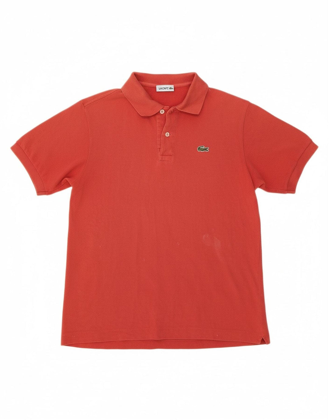 LACOSTE Mens Polo Shirt Size 4 Medium Red Cotton
