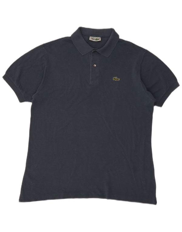 Polo da uomo Lacoste taglia 6 XL in cotone blu navy
