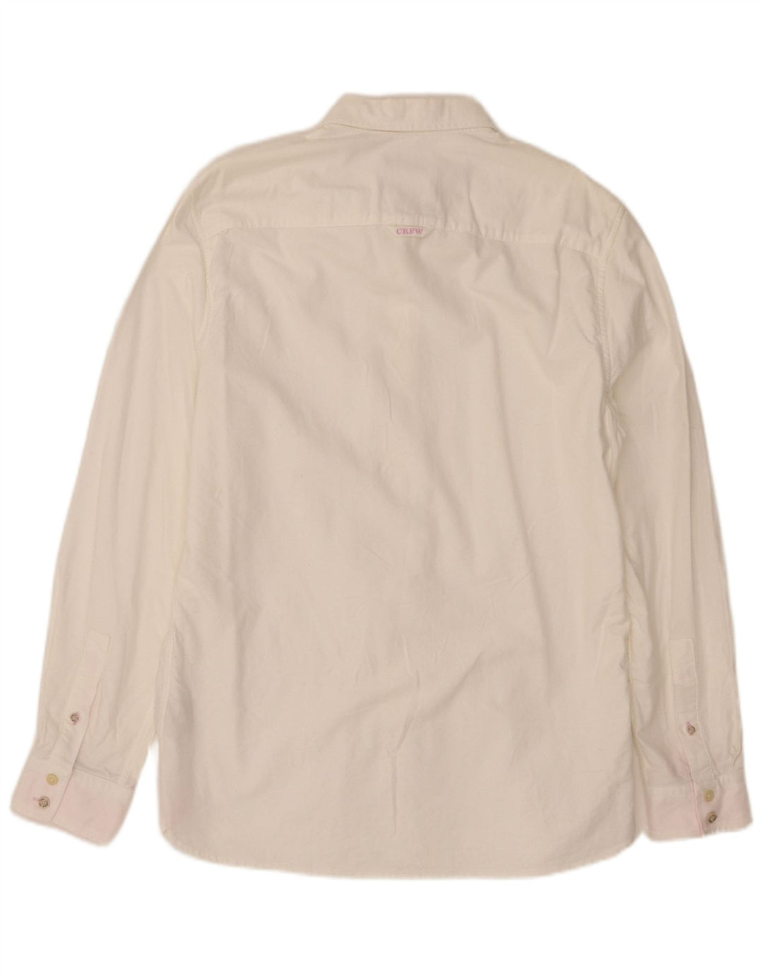 CREW CLOTHING Mens Slim Fit Shirt Large White Cotton
