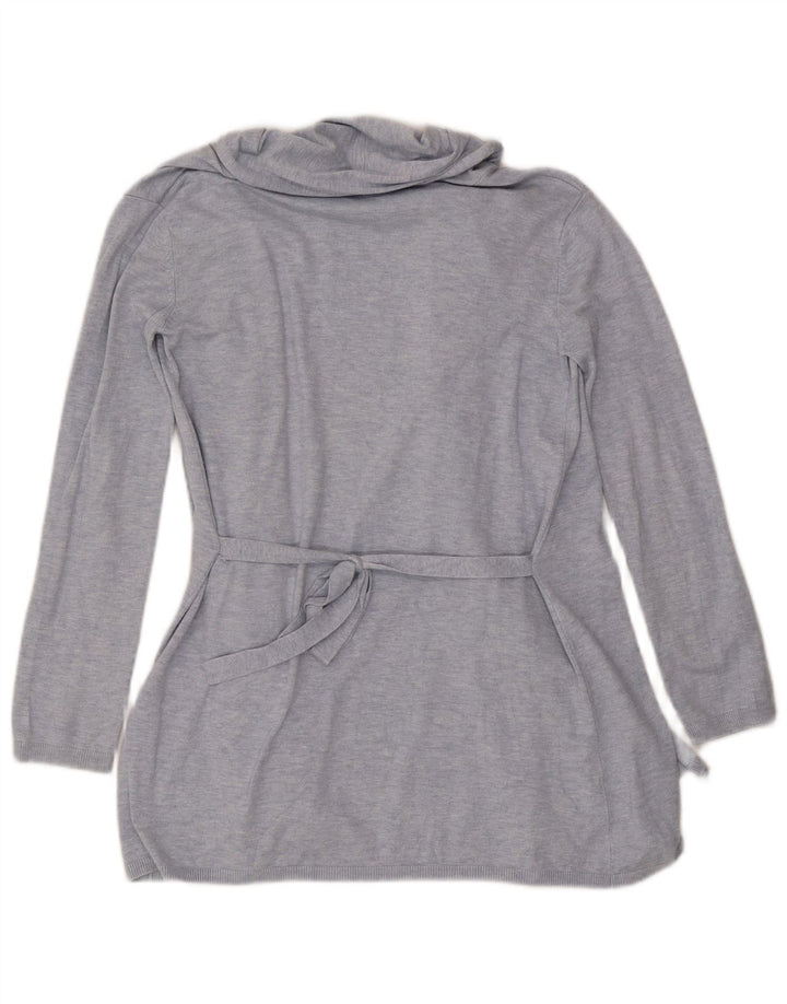 Maglione cardigan lungo da donna Zara UK 10 piccolo blu