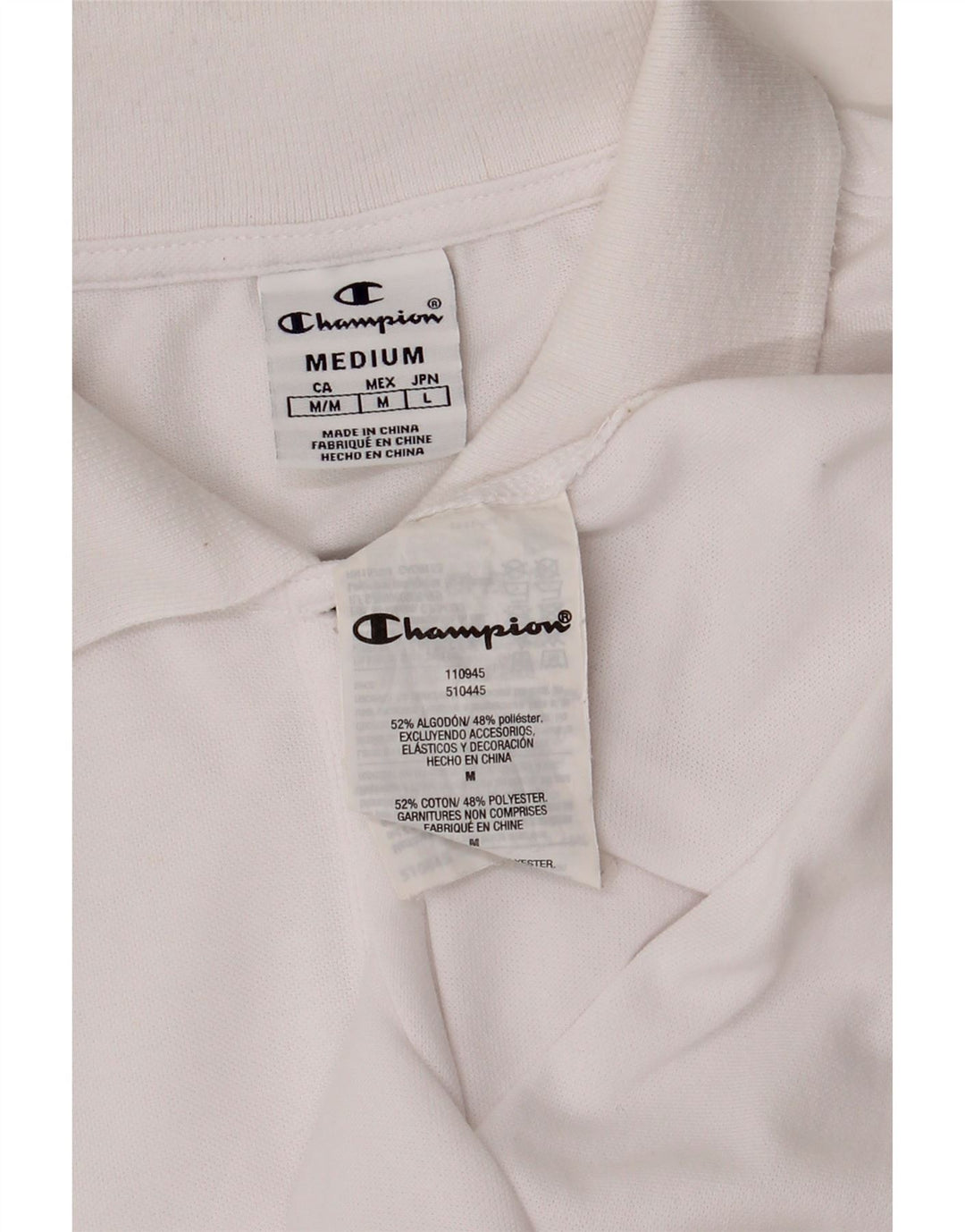 Polo da donna Champion UK 12 cotone bianco medio