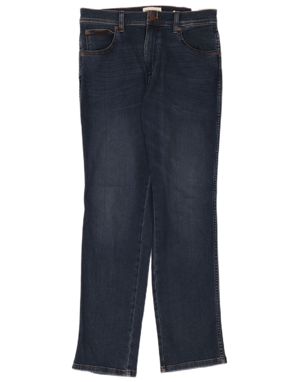 Jeans Wrangler Texas Slim da uomo W30 L30 in cotone blu navy