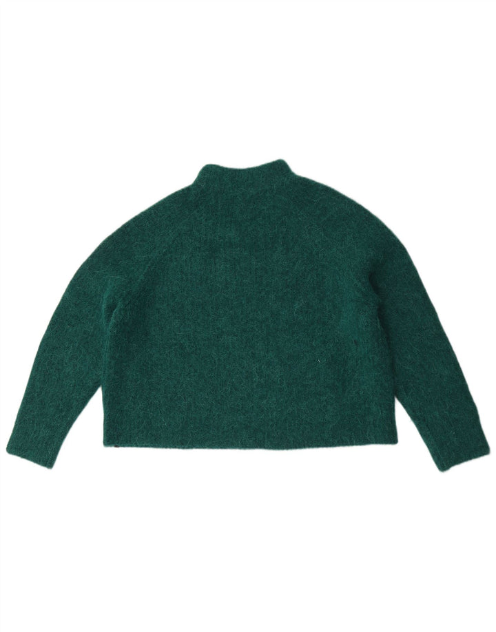 Maglione maglione oversize da donna con collo dolcevita Superdry UK 10 piccolo verde