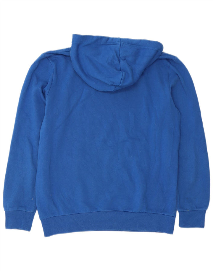 Felpa con cappuccio grafica da uomo Asics in cotone blu medio