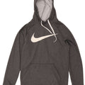 Felpa con cappuccio grafica Nike Dri Fit da uomo, piccola, in poliestere grigio