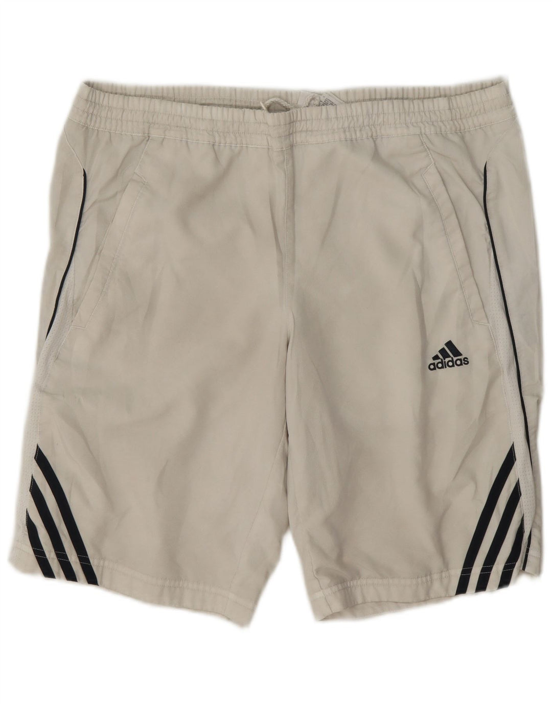 Pantaloncini sportivi Adidas Clima 365 da uomo piccoli in poliestere bianco