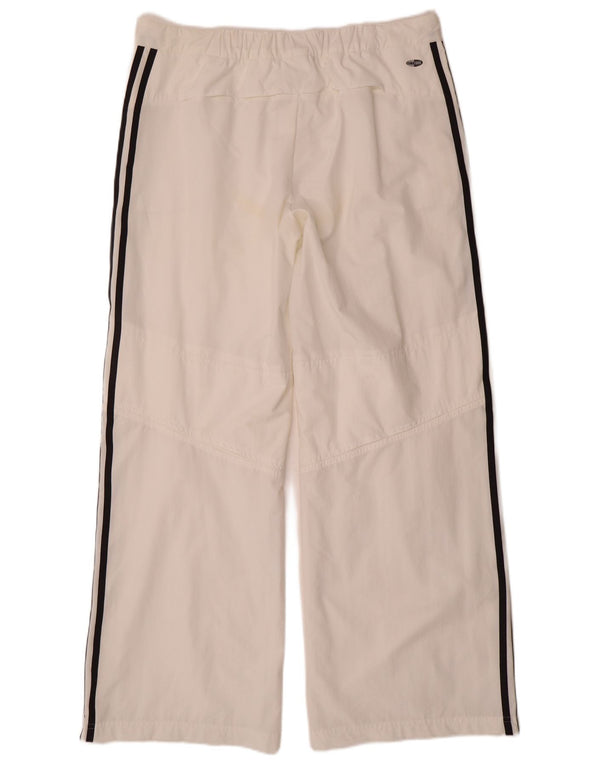 Pantaloni da tuta Adidas Climacool da donna a gamba larga UK 18 XL W36 L32 Bianco