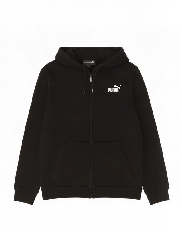 Puma Mens Zip Hoodie Sweater Medium Black Cotton