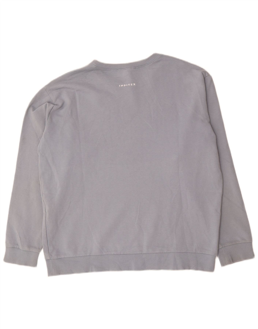 Felpa Zara Uomo Maglione XL Blu Cotone