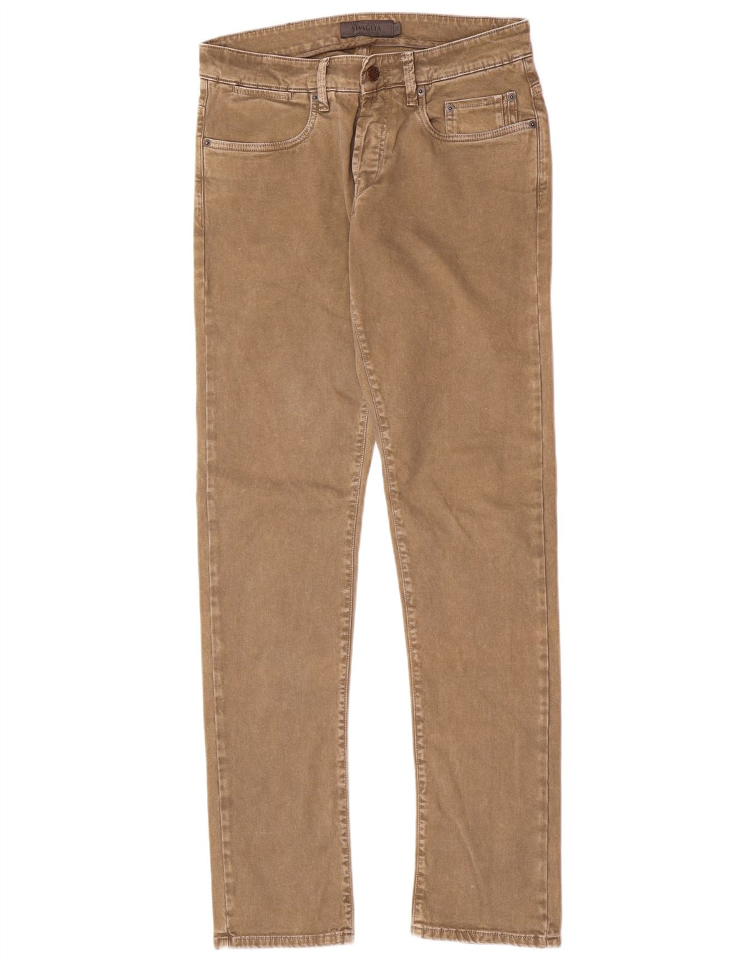 Jeans slim da donna SIVIGLIA W32 L33 in cotone beige