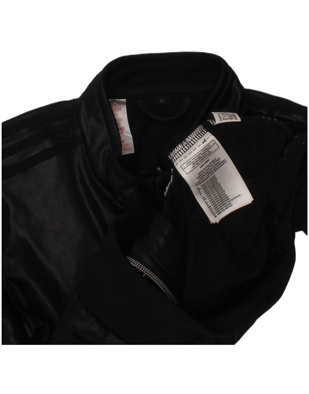 Giacca da tuta da bambino Adidas da bambino 18-24 mesi in poliestere nero
