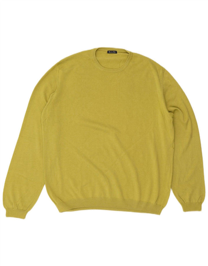Maglione maglione girocollo da uomo Massimo Dutti XL cotone verde