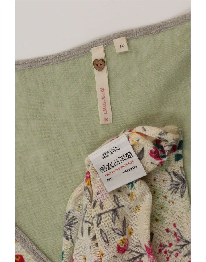 Abito tunica asimmetrico da donna White Stuff UK 14 Medio floreale multicolore