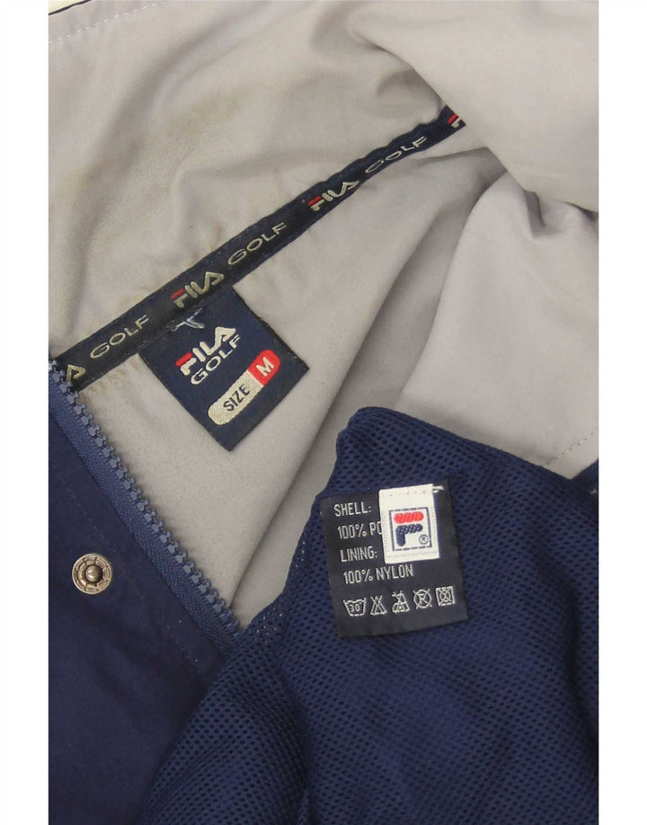 Giacca a vento pullover da uomo Fila UK 38 poliestere medio blu navy
