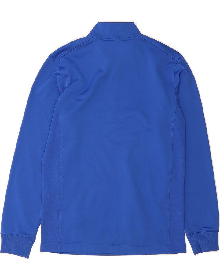NIKE Mens Therma-Fit Zip Neck Sweatshirt Jumper Small Blue Polyester Vintage Nike and Second-Hand Nike from Messina Hembry 