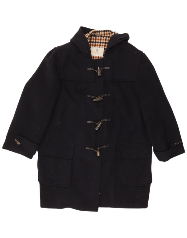 Montgomery con cappuccio da donna Aquascutum UK 20 2XL Blu navy