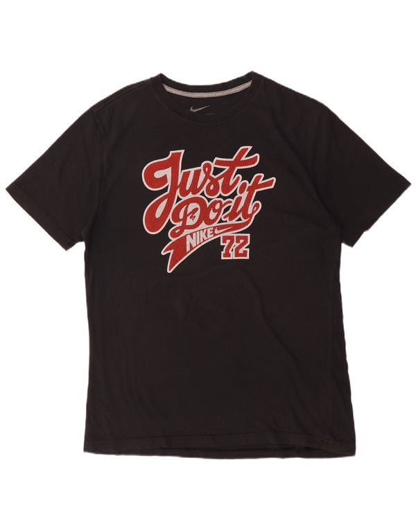 T-shirt grafica da uomo Nike Regular Fit, taglia grande, in cotone nero