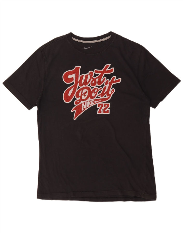 T-shirt grafica da uomo Nike Regular Fit, taglia grande, in cotone nero