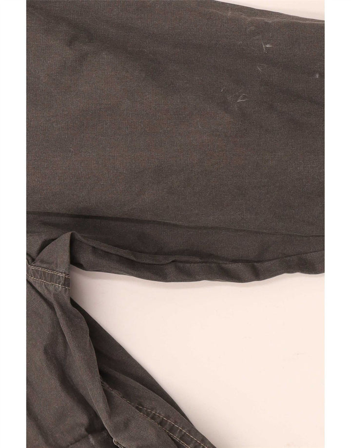 Giacca a vento con cappuccio da uomo vintage UK 38 Grigio medio