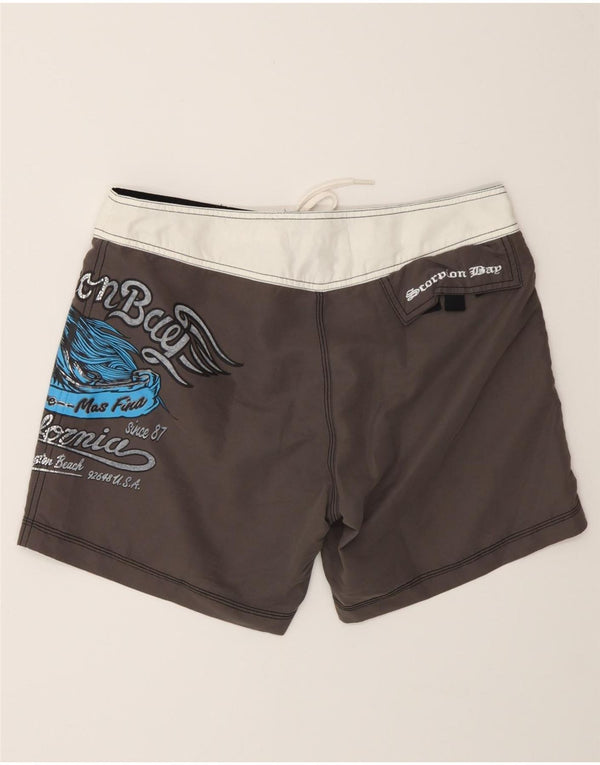 Pantaloncini da bagno grafici da uomo Scorpion Bay Colore grigio medio