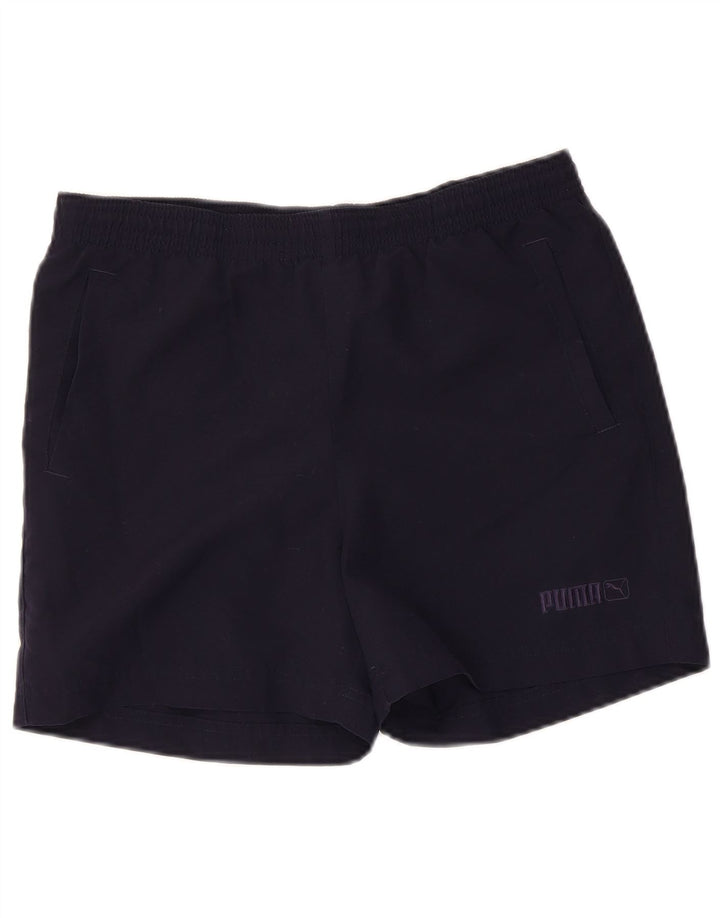 Pantaloncini sportivi Puma da bambino 13-14 anni in poliestere blu navy