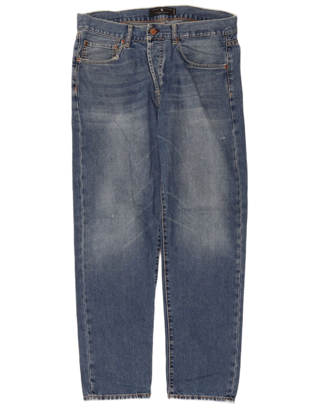 Jeans dritti da uomo Zara EU 44 Large W34 L29 Blu