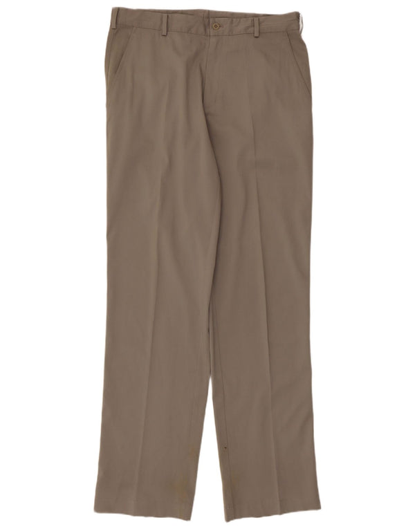 Pantaloni chino dritti da uomo Nike W32 L34 poliestere grigio