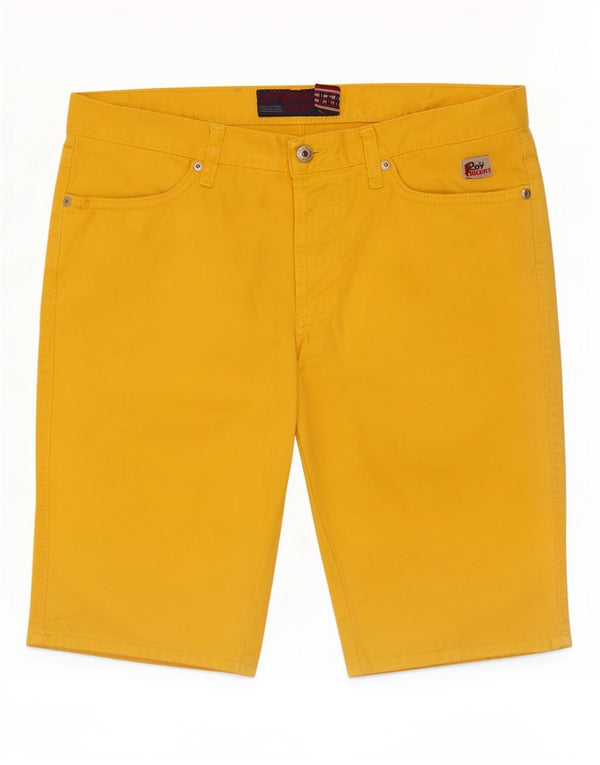 Pantaloncini casual da uomo Roy Rogers IT 46 Small W32 Cotone giallo