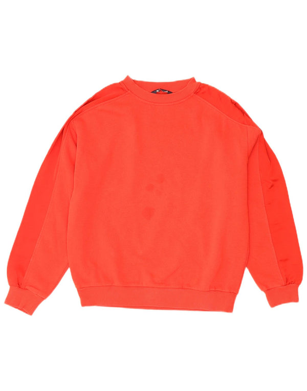 Marks & Spencer Womens Sweatshirt Jumper UK 8 Small Orange Cotton