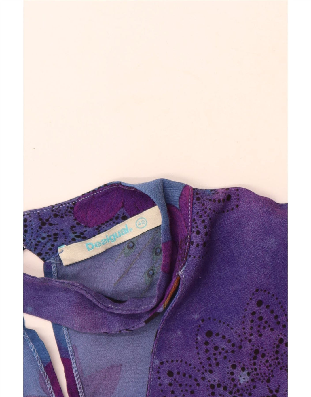 Desigual Abito a trapezio grafico da donna EU 42 Grande floreale multicolore