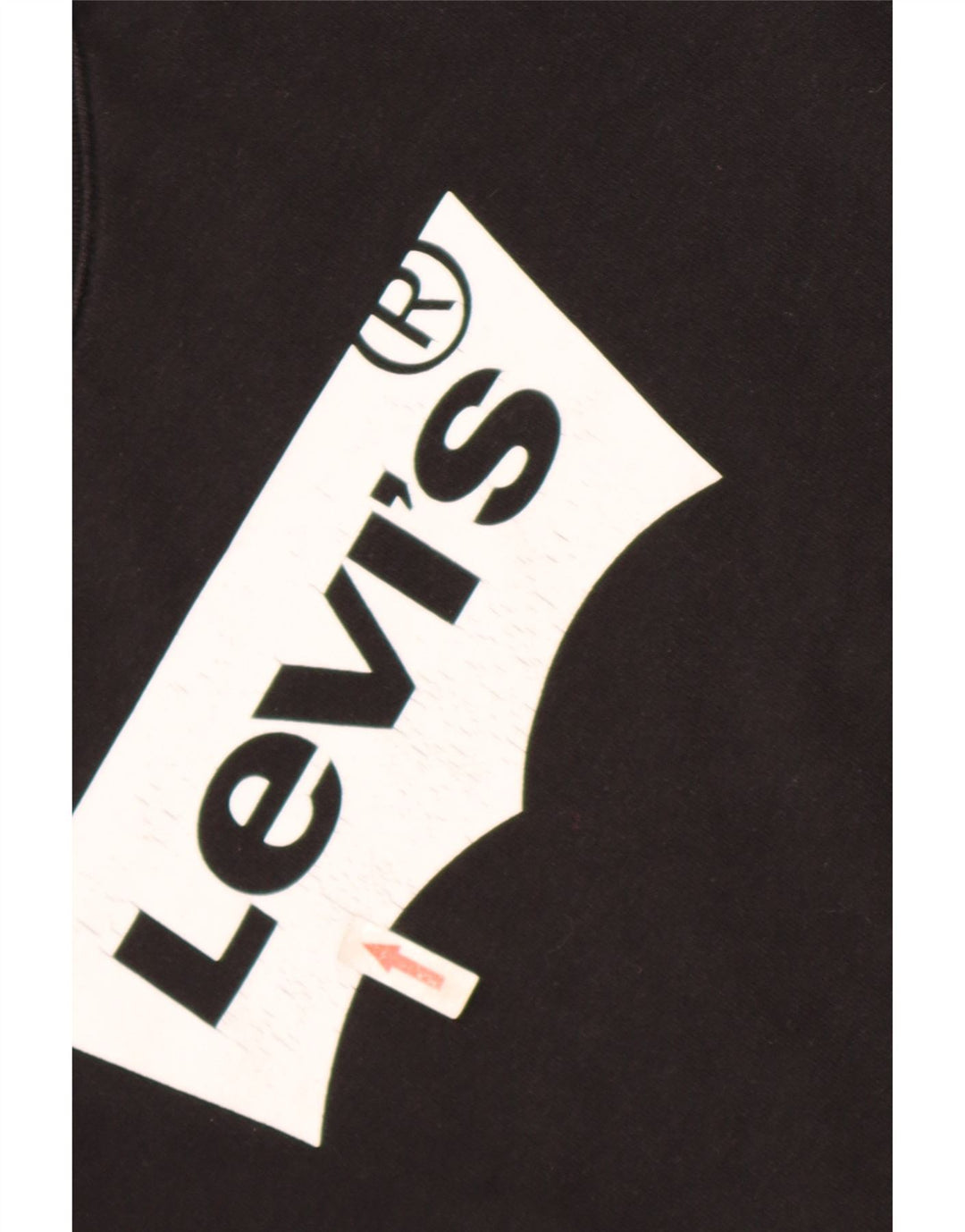 Levi's Donna Felpa Oversize con Grafica Maglione UK 10 Piccolo Cotone Nero
