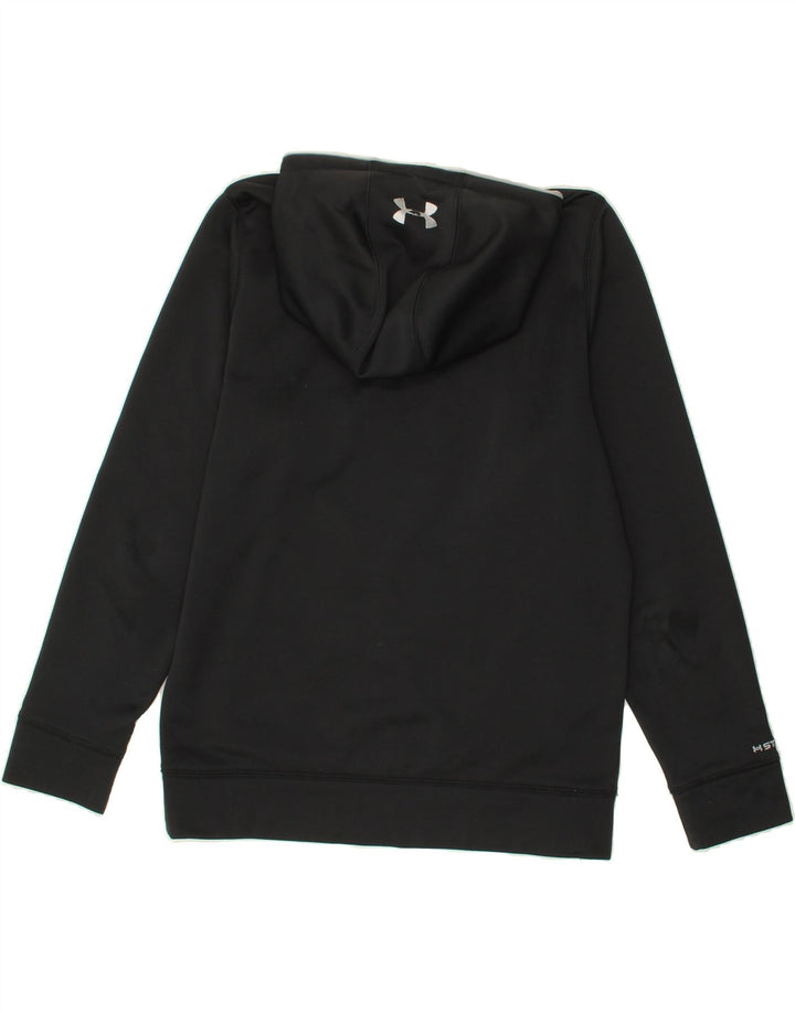 UNDER ARMOUR Mens Graphic Hoodie Jumper Small Black Vintage Under Armour and Second-Hand Under Armour from Messina Hembry 