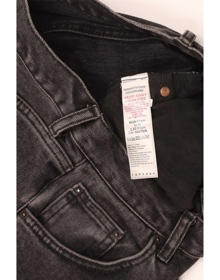 Jeans dritti da donna Topshop W28 L32 cotone grigio