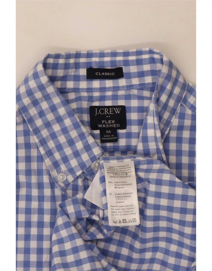 Camicia da uomo dal taglio classico J. Crew in cotone a quadretti blu medio