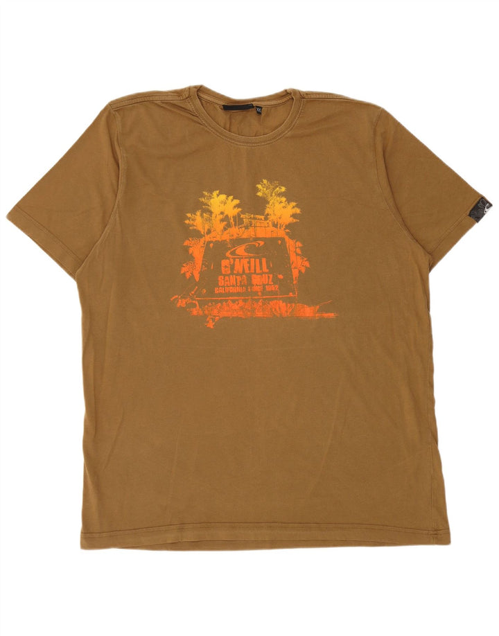 T-shirt grafica da uomo O'Neill Top 2XL cotone kaki