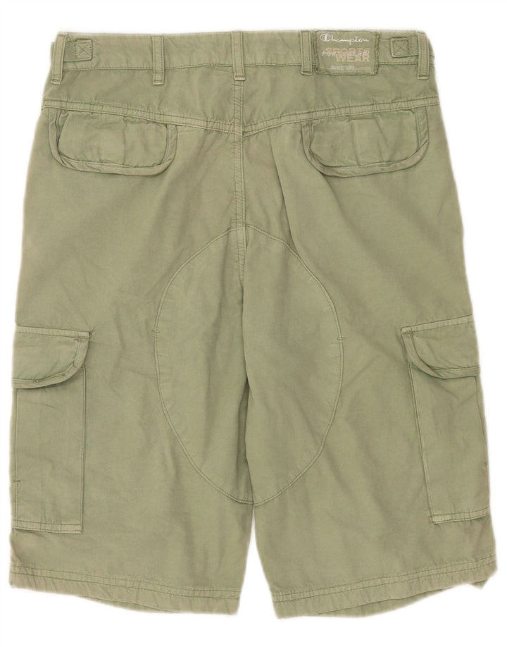 Pantaloncini cargo da uomo Champion medi W30 in cotone verde
